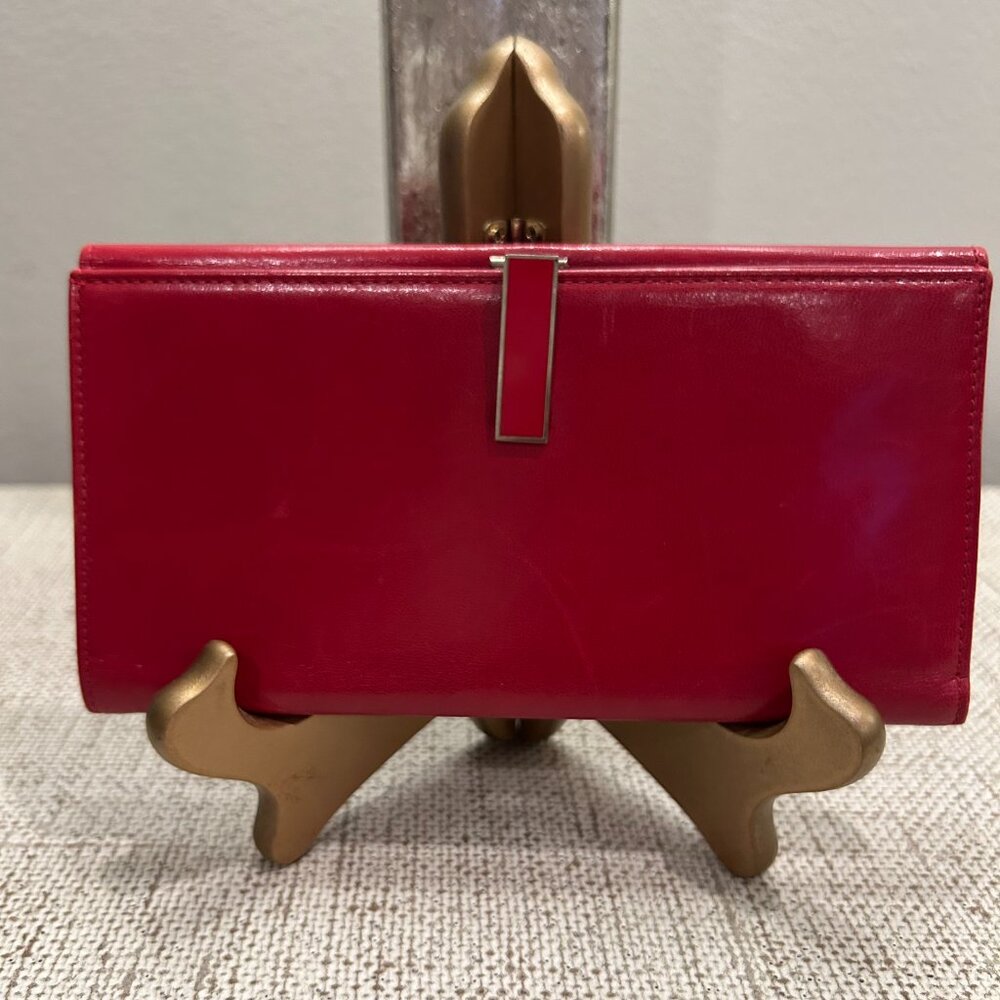 Valentino Long Leather Bifold Wallet